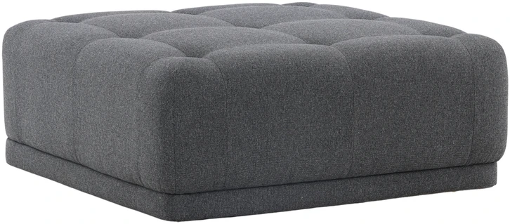 Venture Design Pufas Turin 100x40 cm Tamsiai pilkas audinys