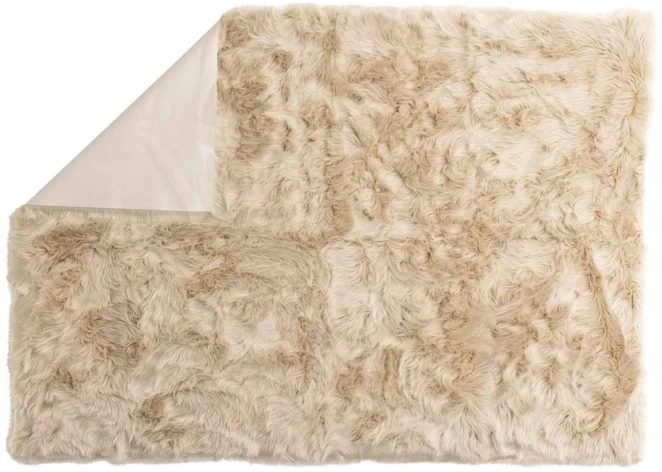 Venture Design Pūkuotas kilimas Katy, 230x160 cm, smėlio spalvos