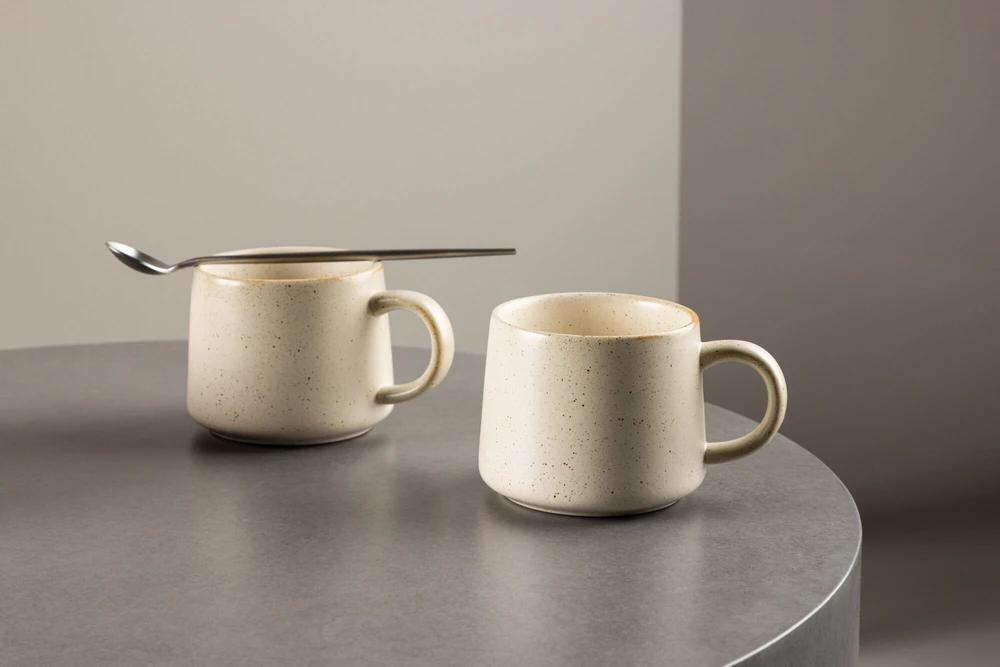 Venture Design Puodelis, aktyvus, 9x8 cm, Bežinis