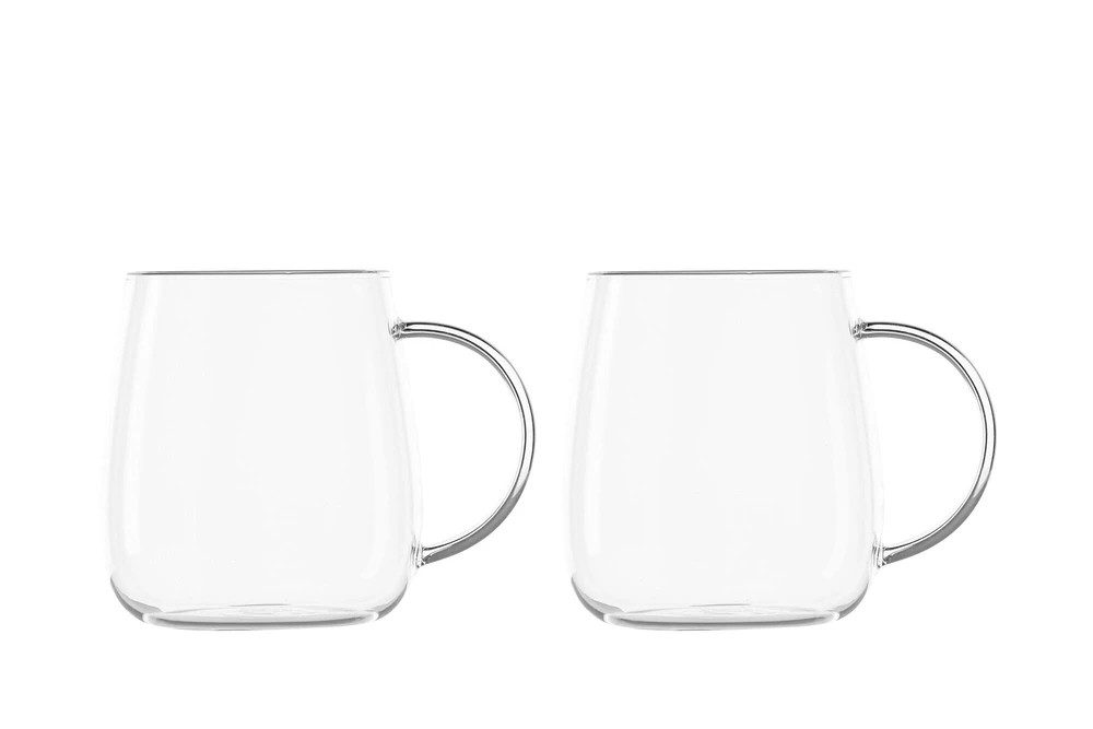 Venture Design Puodelis, Švytintis stiklas, 2 vnt., Skaidrus