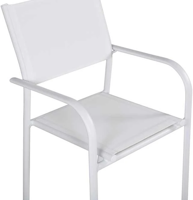 Venture Design Rankinė kėdė, Santorini, 2 vnt., 58x56x88 cm, Balta