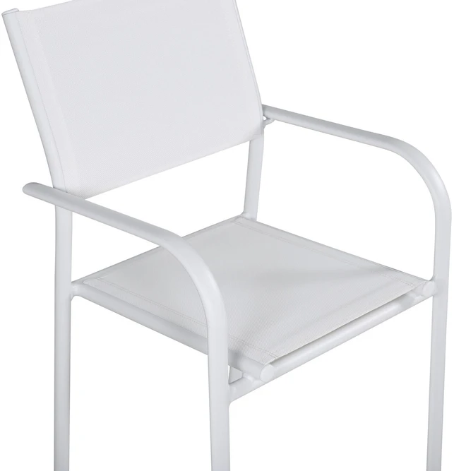 Venture Design Rankinė kėdė, Santorini, 2 vnt., 58x56x88 cm, Balta