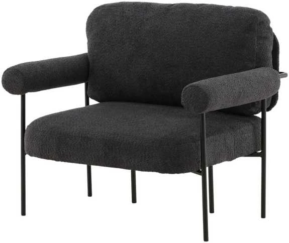Fotelis Venture Design Rankinė kėdė, Tillberga x Josefin Lustig, 87x83x95 cm, Tamsiai pilka