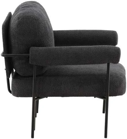 Fotelis Venture Design Rankinė kėdė, Tillberga x Josefin Lustig, 87x83x95 cm, Tamsiai pilka