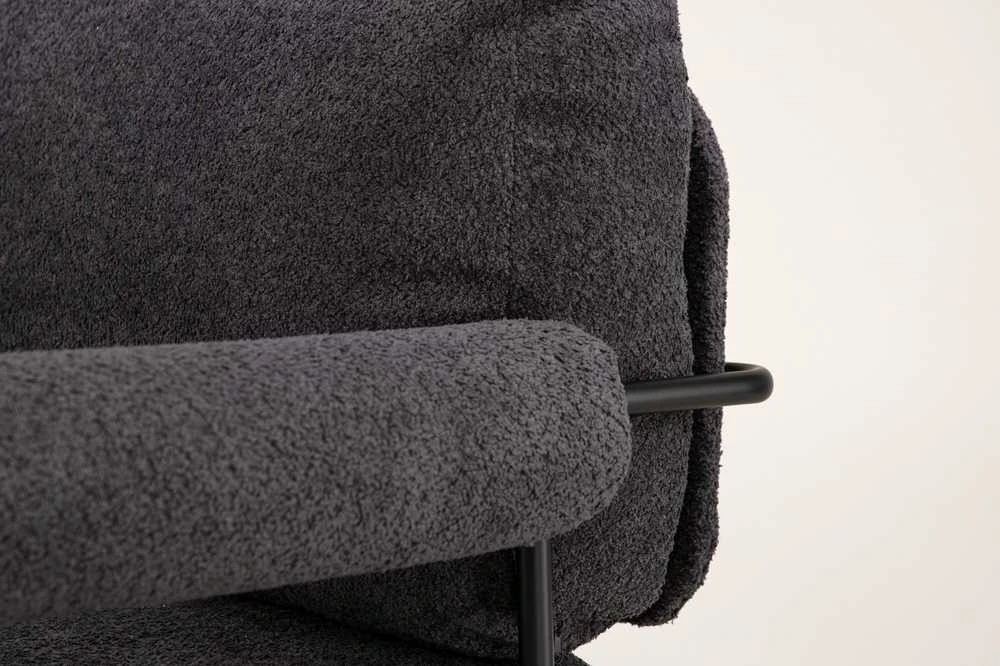 Fotelis Venture Design Rankinė kėdė, Tillberga x Josefin Lustig, 87x83x95 cm, Tamsiai pilka