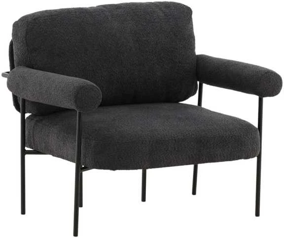 Fotelis Venture Design Rankinė kėdė, Tillberga x Josefin Lustig, 87x83x95 cm, Tamsiai pilka