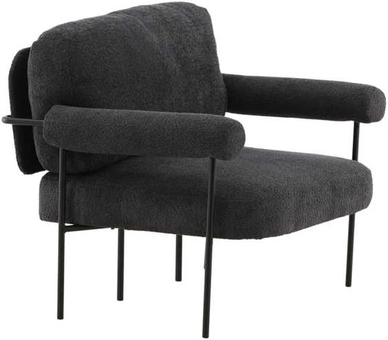 Fotelis Venture Design Rankinė kėdė, Tillberga x Josefin Lustig, 87x83x95 cm, Tamsiai pilka