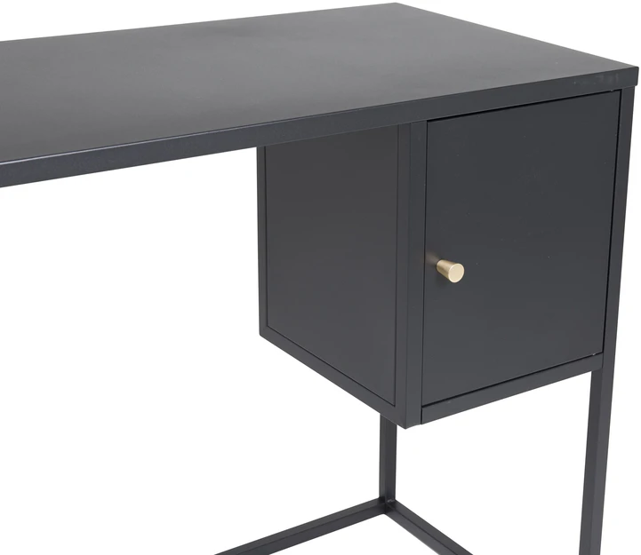 Venture Design Rašomasis stalas 95x45x50 cm Juodas Plienas