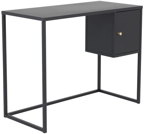 Venture Design Rašomasis stalas 95x45x50 cm Juodas Plienas