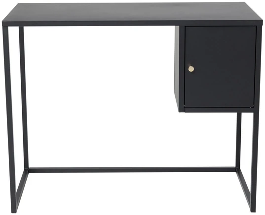 Venture Design Rašomasis stalas 95x45x50 cm Juodas Plienas