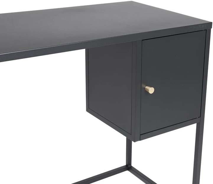 Venture Design Rašomasis stalas 95x45x50 cm Juodas Plienas