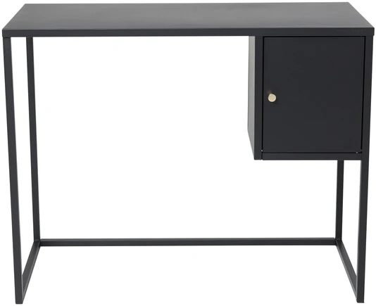 Venture Design Rašomasis stalas 95x45x50 cm Juodas Plienas