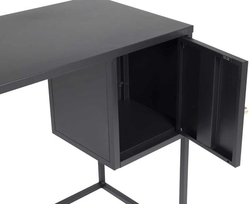 Venture Design Rašomasis stalas, Bakal, 95x45 cm, Juodas