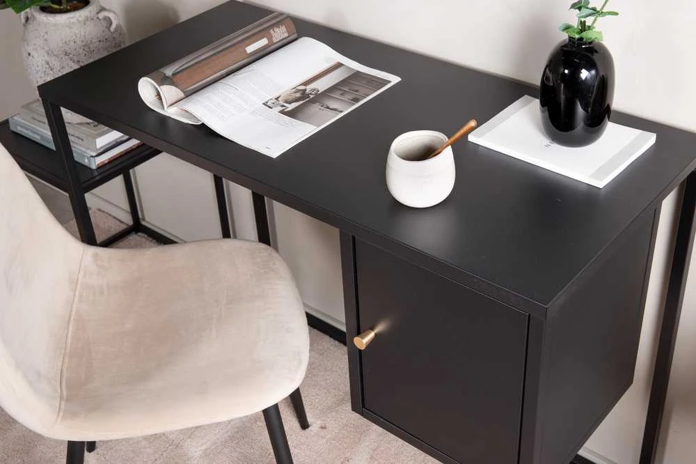 Venture Design Rašomasis stalas, Bakal, 95x45 cm, Juodas