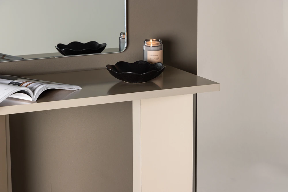 Venture Design Rašomasis stalas Kristiansund 90x42x75 cm Smėlio spalvos