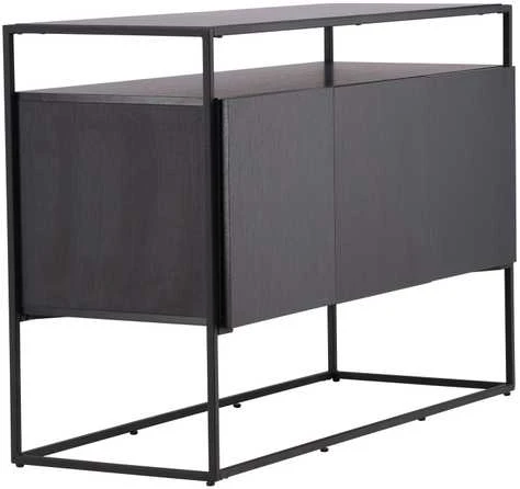 Venture Design Reljefinis stalas, Kingsport, 120x80 cm, Juodas