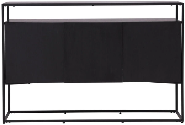Venture Design Reljefinis stalas, Kingsport, 120x80 cm, Juodas