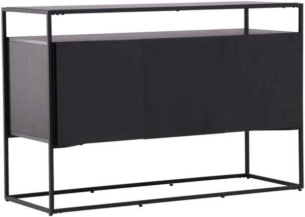 Venture Design Reljefinis stalas, Kingsport, 120x80 cm, Juodas