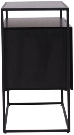 Venture Design Reljefinis stalas, Kingsport, 120x80 cm, Juodas
