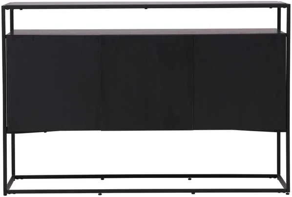 Venture Design Reljefinis stalas, Kingsport, 120x80 cm, Juodas