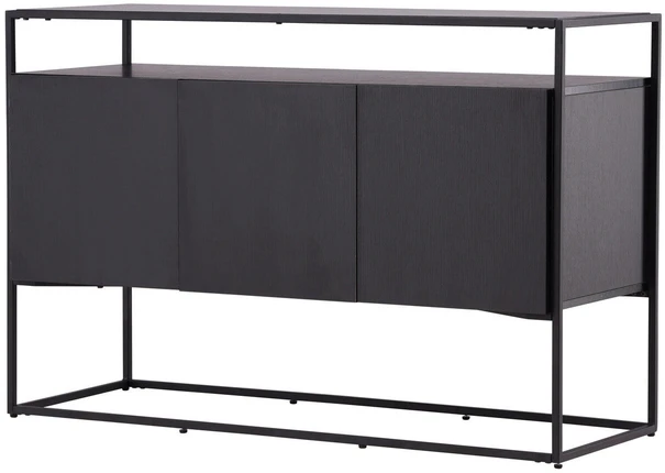Venture Design Reljefinis stalas, Kingsport, 120x80 cm, Juodas