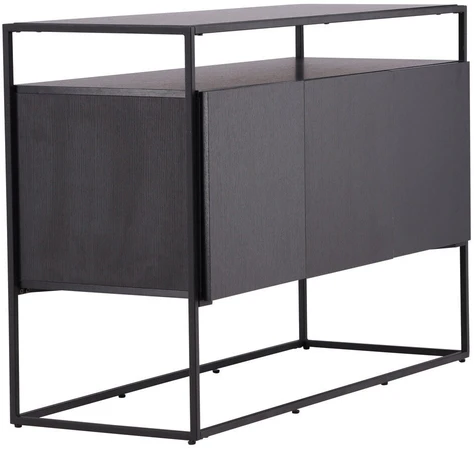 Venture Design Reljefinis stalas, Kingsport, 120x80 cm, Juodas