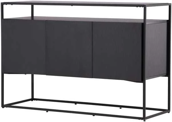 Venture Design Reljefinis stalas, Kingsport, 120x80 cm, Juodas