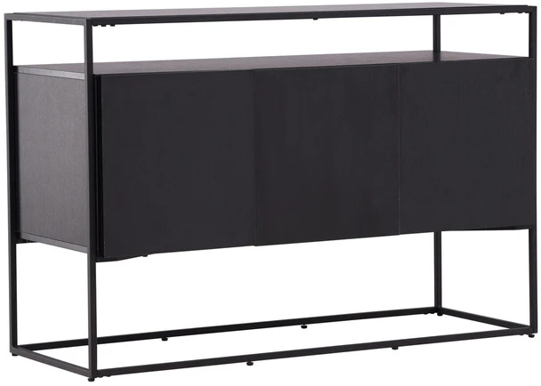 Venture Design Reljefinis stalas, Kingsport, 120x80 cm, Juodas