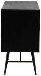 Venture Design Sandelės vienetas, auksinis, 160x80 cm, juodas