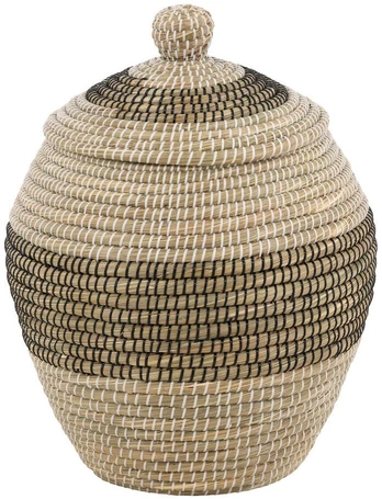 Venture Design Saugojimo krepšys, Chennai natūralios šiaudų medžiagos, ø33 cm, bėžinė