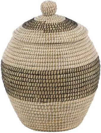 Venture Design Saugojimo krepšys, Chennai natūralios šiaudų medžiagos, ø33 cm, beždžiovyškai
