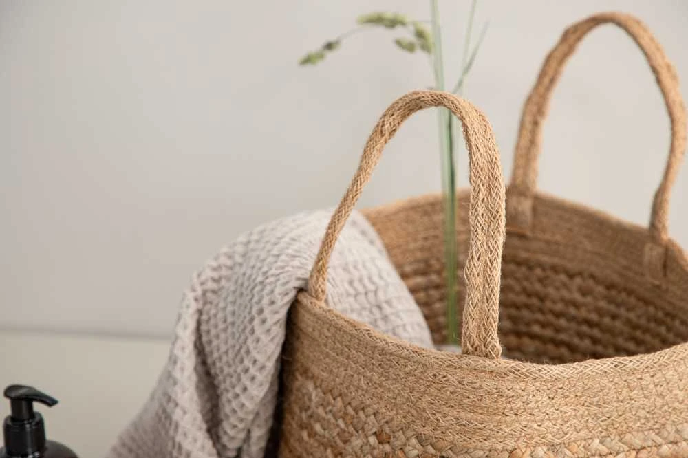 Venture Design Saugojimo krepšys, Mumbai juta, ø32 cm, natūralios spalvos