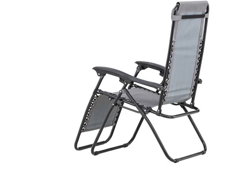 Venture Design Saulės gultas Vulcano 44x50x42,5 cm Pilkas plienas