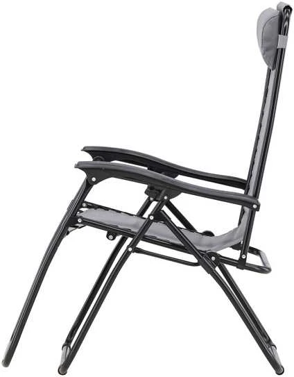 Venture Design Saulės gultas Vulcano 44x50x42,5 cm Pilkas plienas