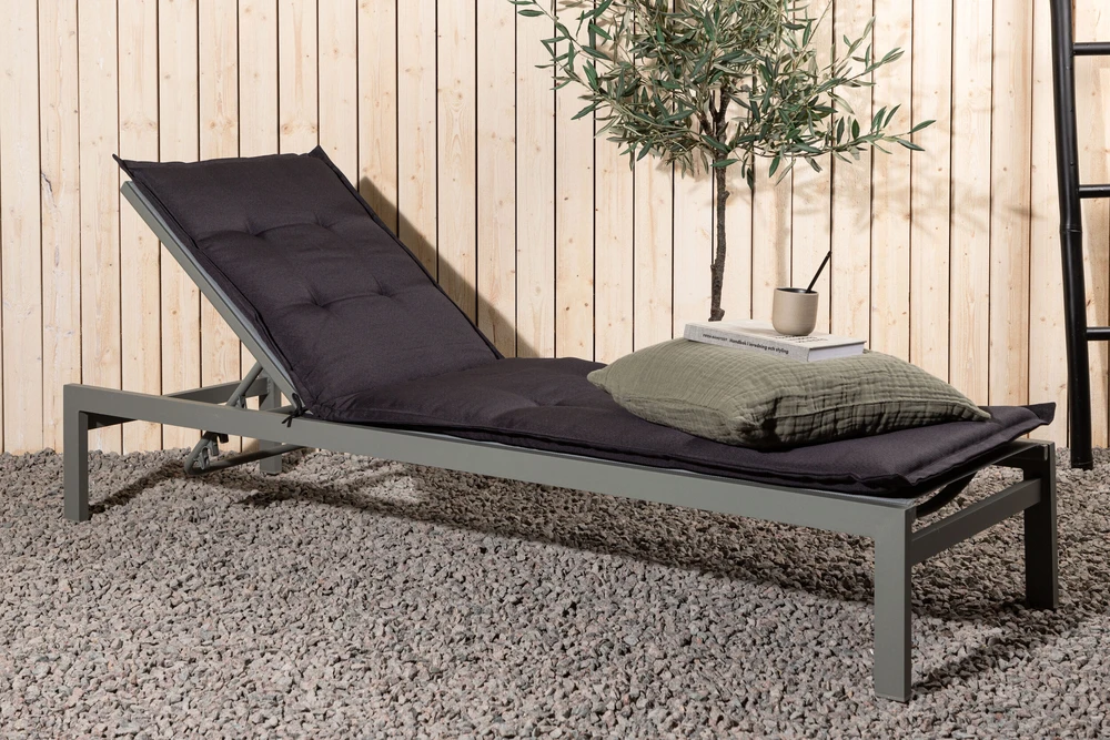 Venture Design Saulės gulto pagalvė, Hanna, 60x193 cm, Tamsiai pilka