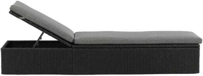 Venture Design Saulės ležiama, keturių vietų, 60,5x198 cm, juoda