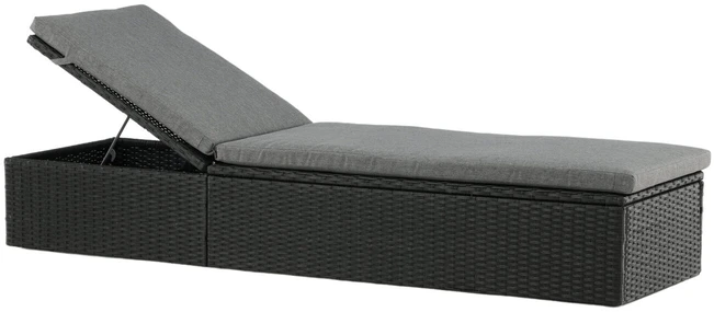 Venture Design Saulės ležiama, keturių vietų, 60,5x198 cm, juoda