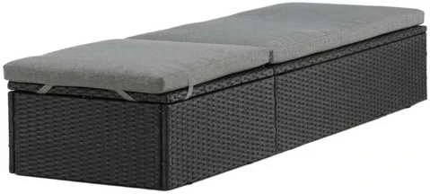 Venture Design Saulės ležiama, keturių vietų, 60,5x198 cm, juoda