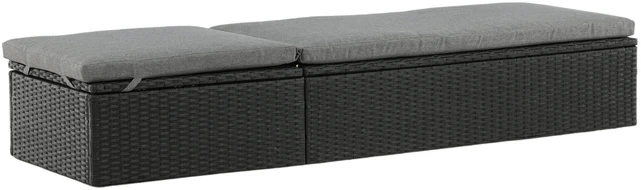 Venture Design Saulės ležiama, keturių vietų, 60,5x198 cm, juoda