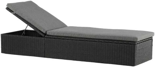 Venture Design Saulės ležiama, keturių vietų, 60,5x198 cm, juoda