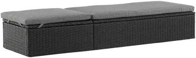 Venture Design Saulės ležiama, keturių vietų, 60,5x198 cm, juoda