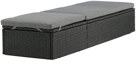 Venture Design Saulės ležiama, keturių vietų, 60,5x198 cm, juoda