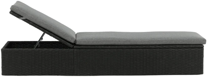 Venture Design Saulės ležiama, keturių vietų, 60,5x198 cm, juoda