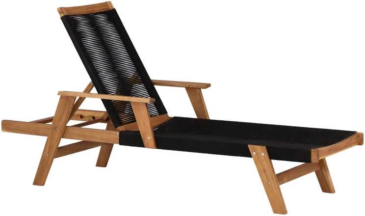 Venture Design Saulės lova, "Little John", 73x200 cm, juoda