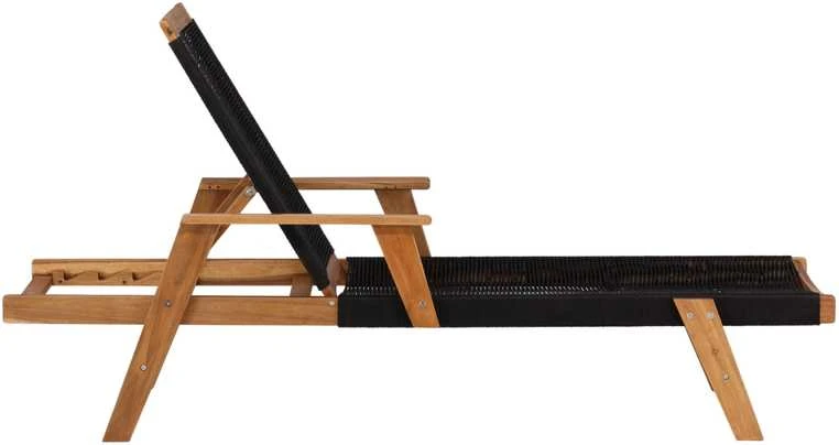 Venture Design Saulės lova, "Little John", 73x200 cm, juoda