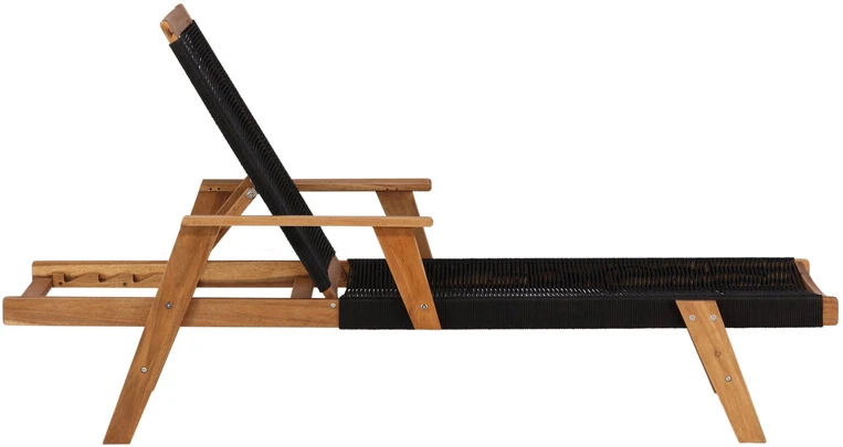 Venture Design Saulės lova, "Little John", 73x200 cm, juoda
