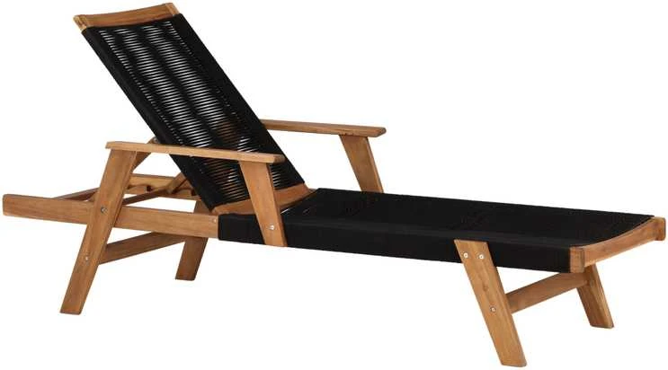 Venture Design Saulės lova, "Little John", 73x200 cm, juoda