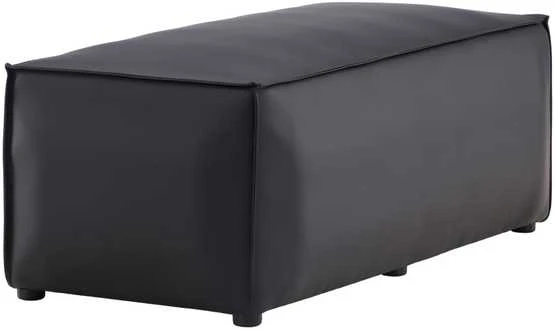 Venture Design Sėdimoji Pufa, Palermo, 59x119 cm, Juoda