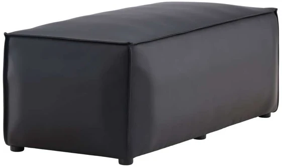 Venture Design Sėdimoji Pufa, Palermo, 59x119 cm, Juoda