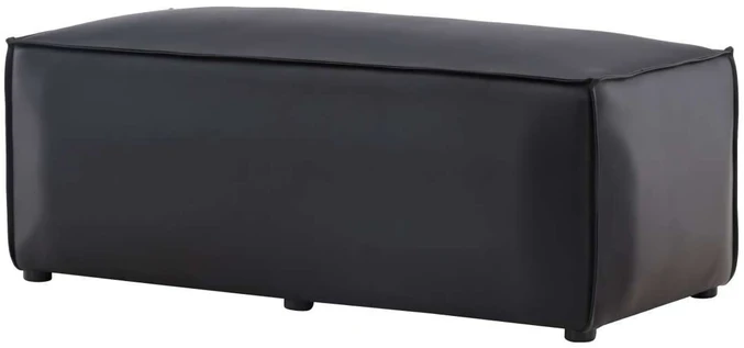 Venture Design Sėdimoji Pufa, Palermo, 59x119 cm, Juoda